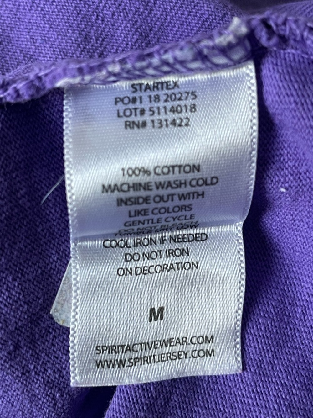 Walt Disney World Spirit Jersey Purple Glitter Sweatshirt Size M 54412 - Picture 15 of 15